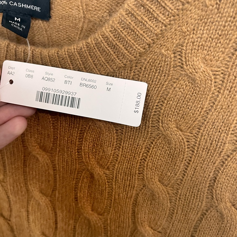 NWT Cashmere J. Crew Sweater